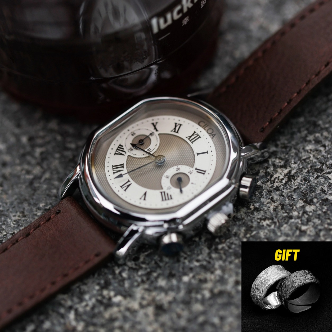 Luxury Watch Trends 2025 - Relógio Retro Prata CILOA para Homens,
