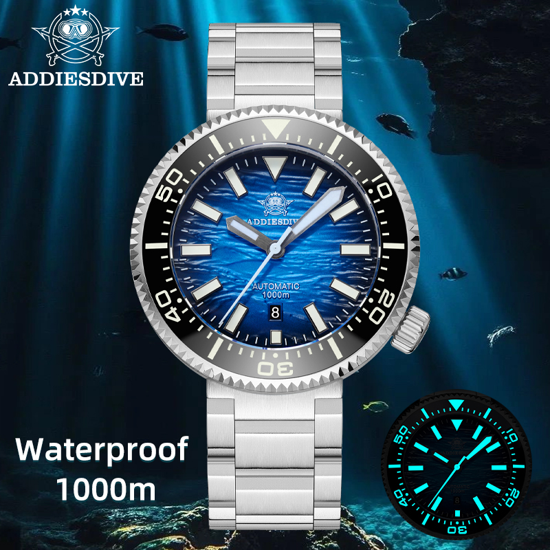 Automatic Pilot Watch - ADDIESDIVE Novo Relógio de Mergulho Automático