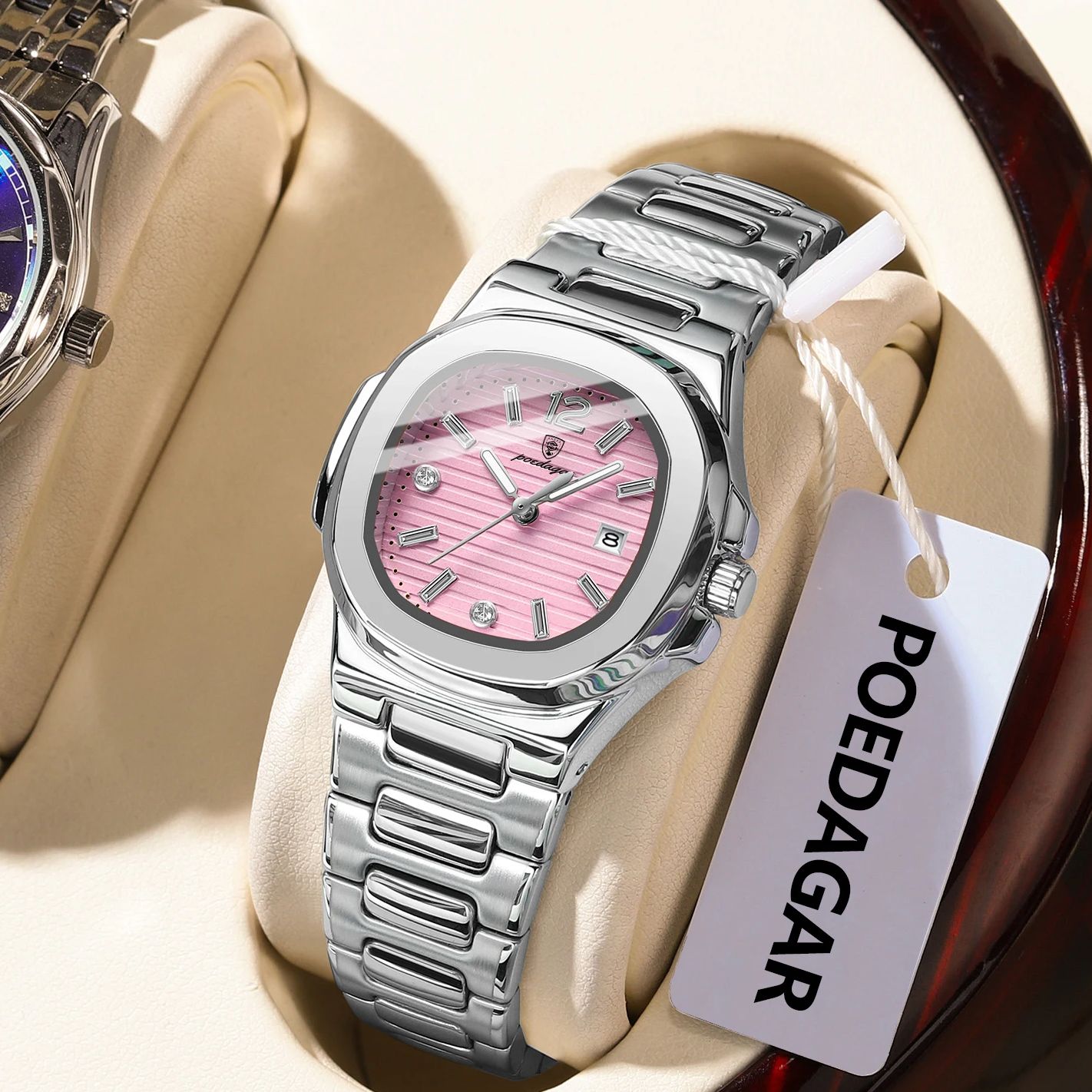 Ladies Luxury Watch - Poedagar quadrado moda mulher relógio de