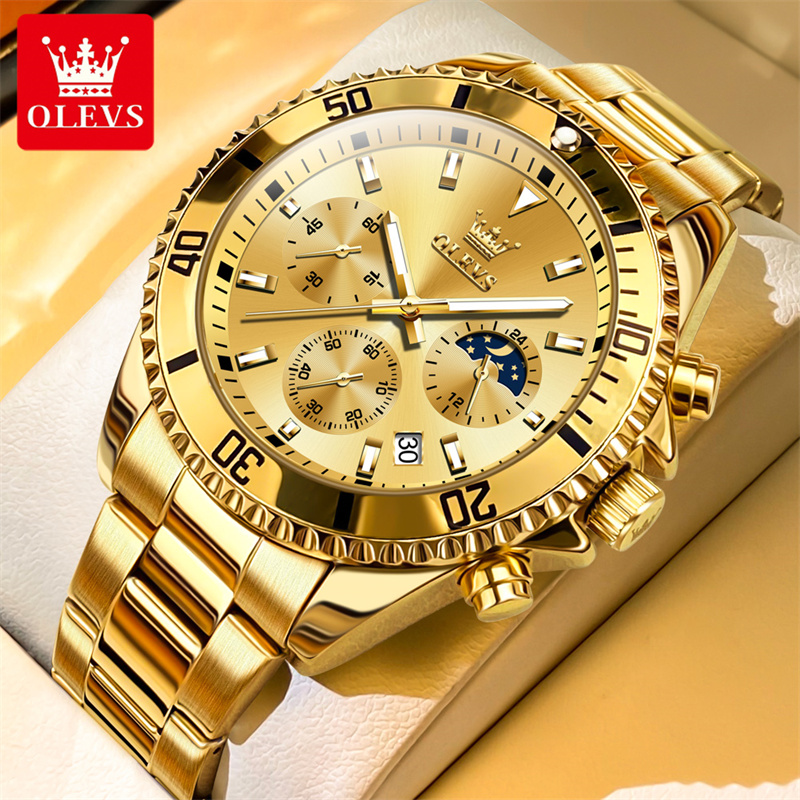 Luxury Watch Magazine - Olevs relógio masculino marca superior de