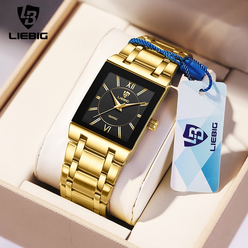 Luxury Watch Wallpaper - Liebig luxo dourado quartzo relógios de