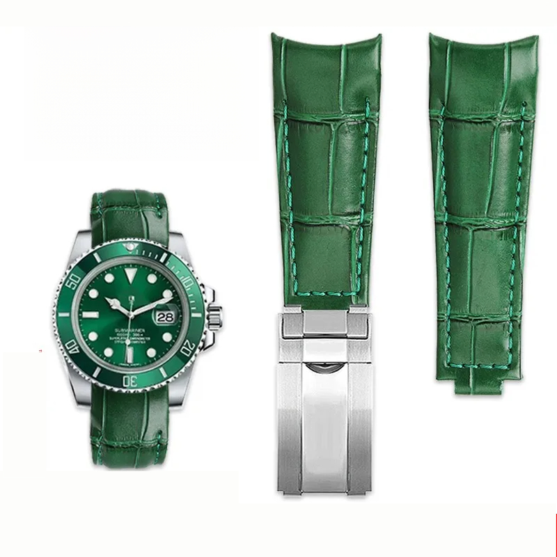 Luxury Watch Rolex - Pulseira de relógio com extremidade curvada,