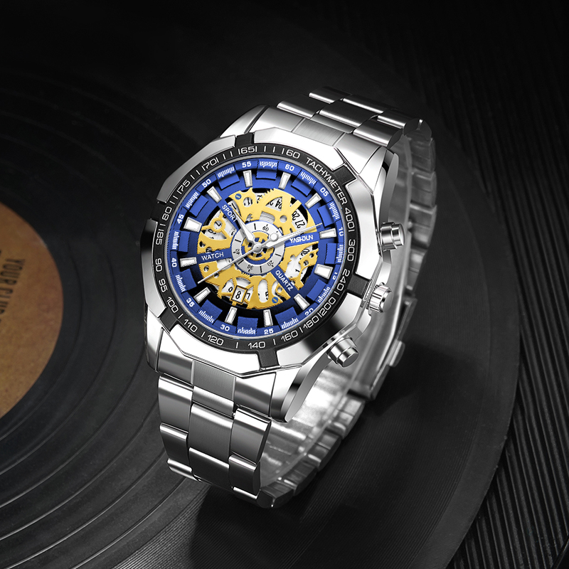 Luxury Watch Winder - Relógio Esqueleto de Luxo para Homens,