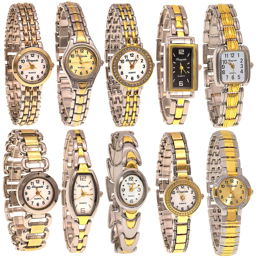 Luxury Watch Straps - 10 peças/lote, Relógios Elegantes para Mulheres