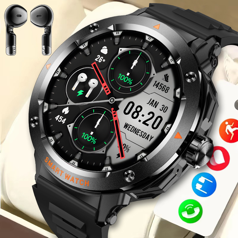 Luxury Watch In The World - 2025 relógio inteligente tws fones de