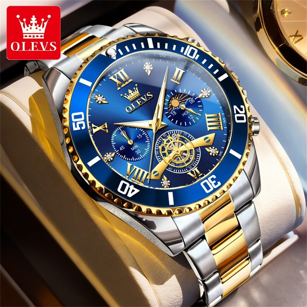 Luxury Watch Winder - Relógio de Luxo OLEVS com Pulseira