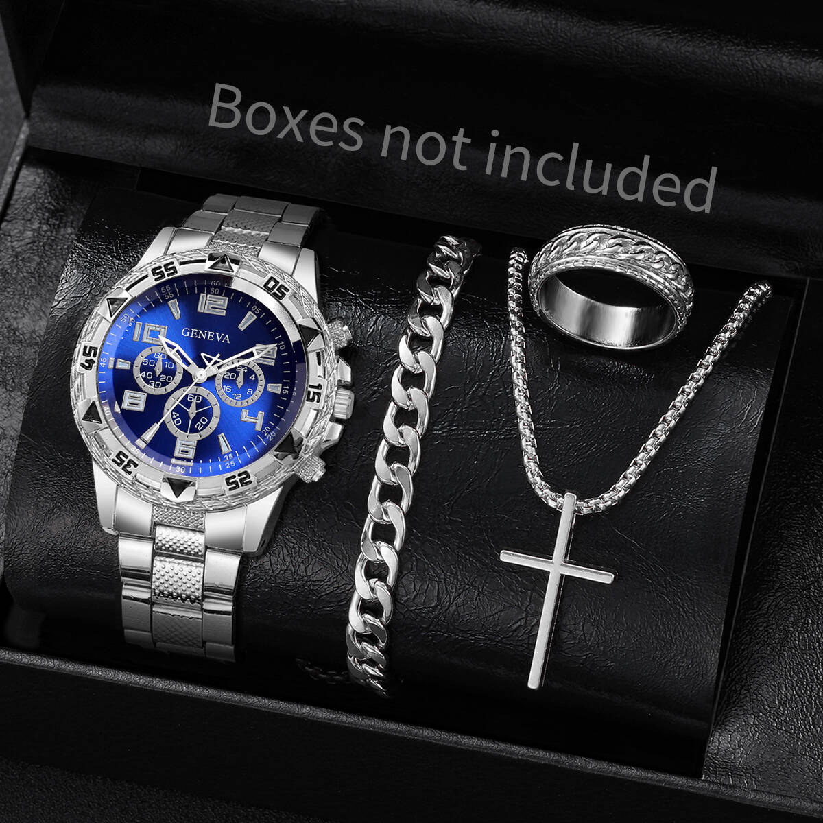 Luxury Watch Organizer For Men - Conjunto de 4 Relógios de Luxo