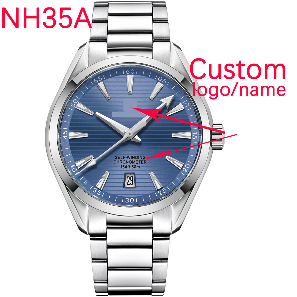 Luxury Watch Straps - Luxo nh35 movt logotipo personalizado 41mm
