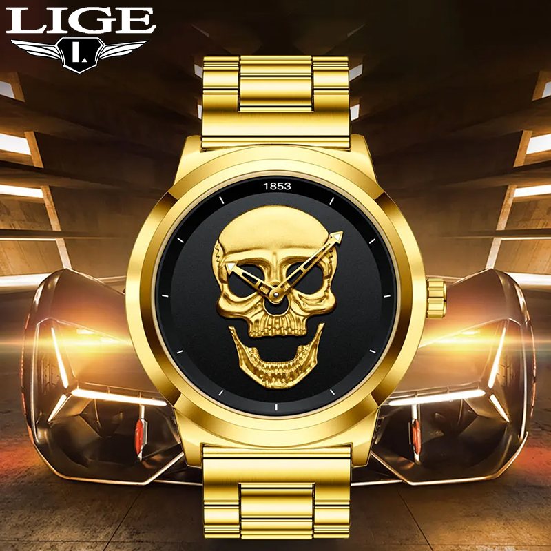 Luxury Watch Organizer For Men - LIGE Top Marca de Luxo Relógio