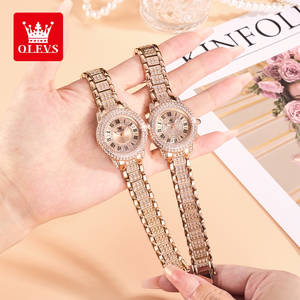Olevs luxo moda senhoras relóg - Luxury Watch For Women avaliação e preço