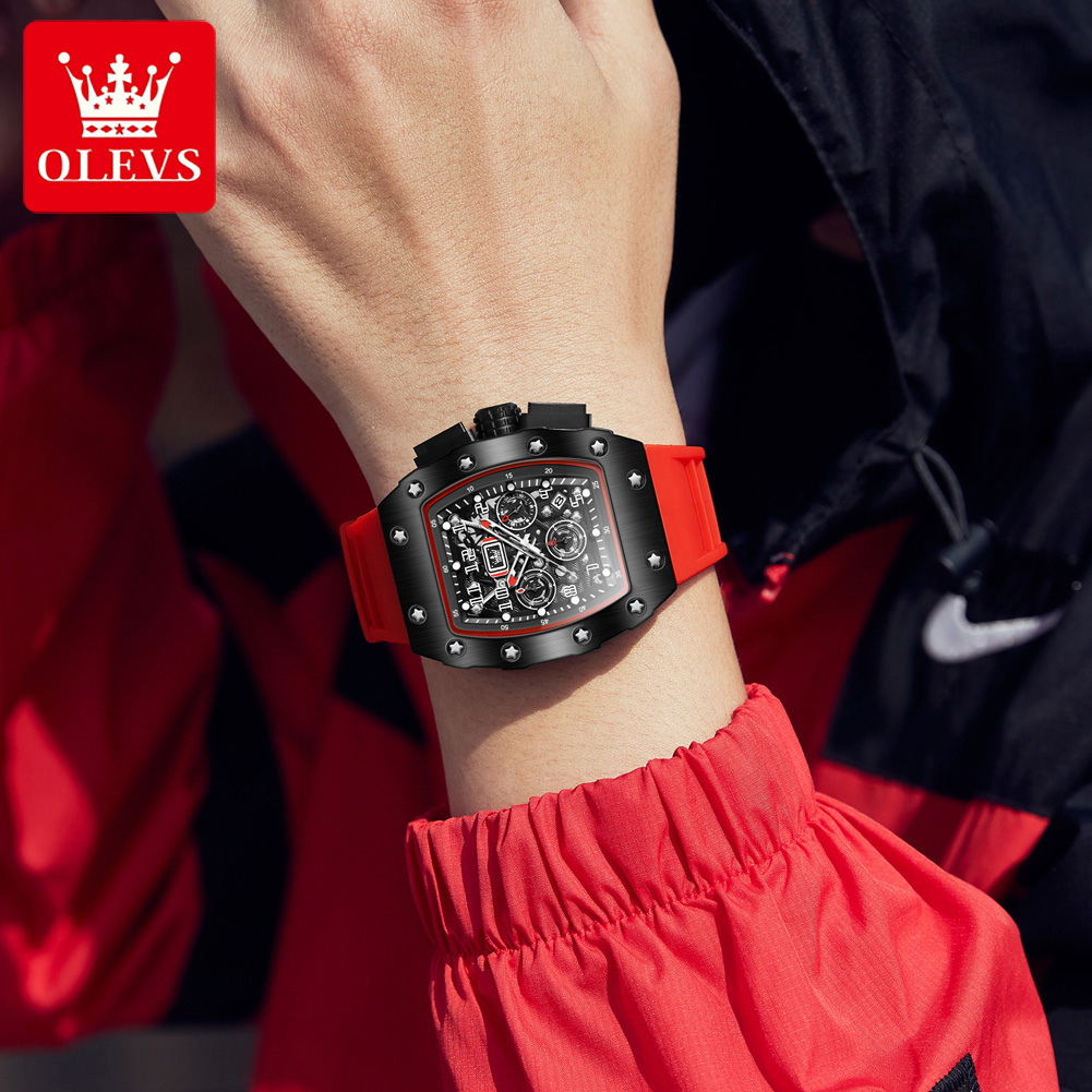 Relógio Cronógrafo OLEVS 3608  - Luxury Watch With Rubber Strap avaliação e preço