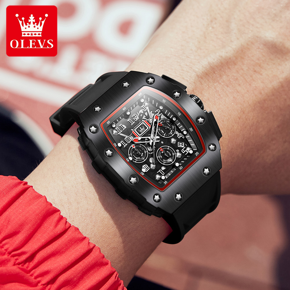 Relógio Cronógrafo OLEVS 3608  - Luxury Watch With Rubber Strap avaliação e preço