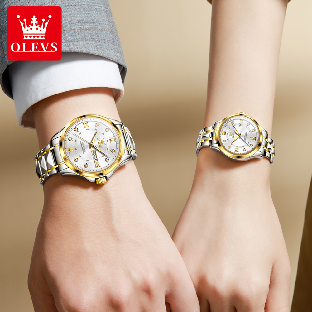 Olevs 2906 casal relógio origi - Luxury Watch Wallpaper avaliação e preço