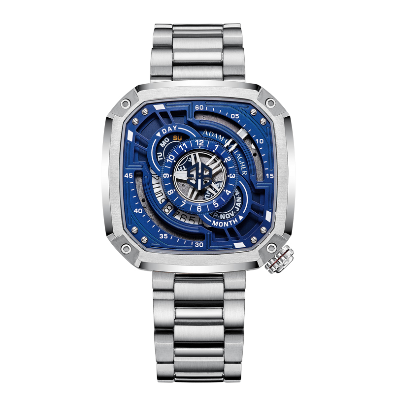 Relógio masculino mecânico aut - Luxury Watch With Rubber Strap avaliação e preço