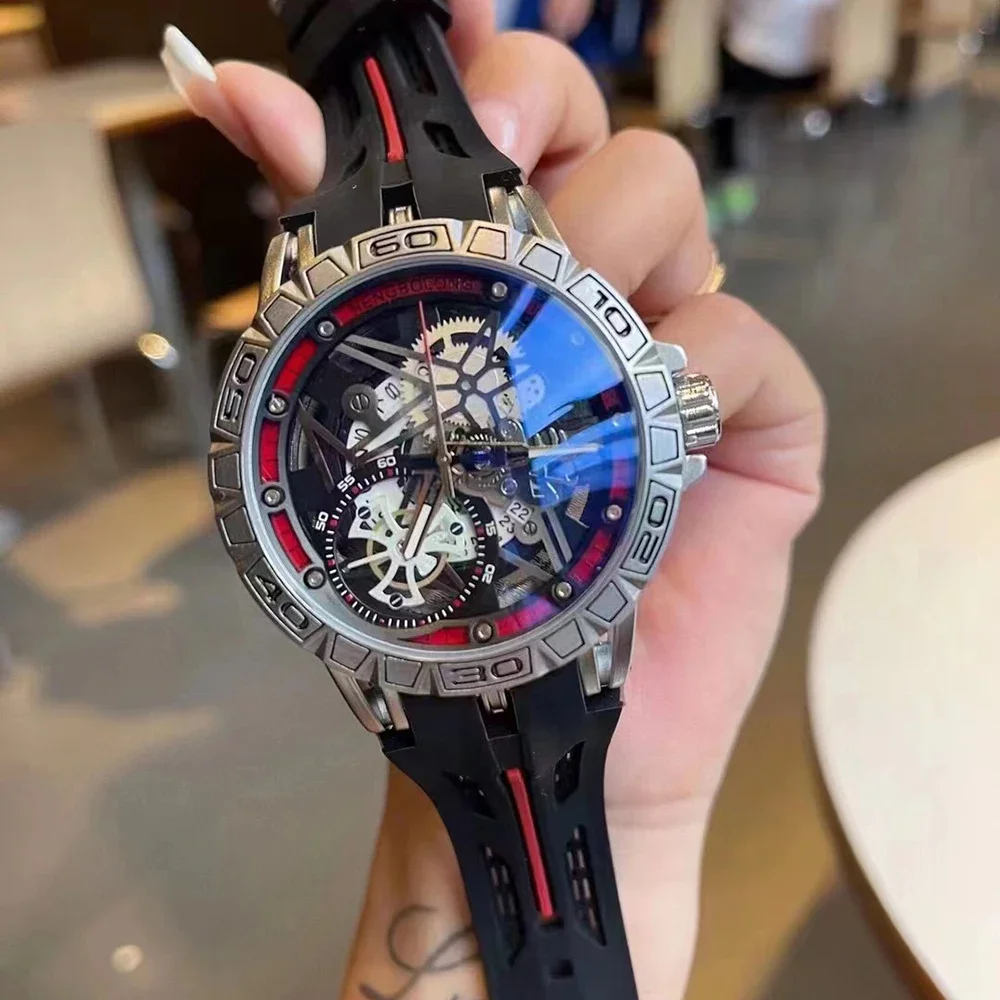 Relógios de Quartzo 3D Masculi - Luxury Watch With Rubber Strap avaliação e preço