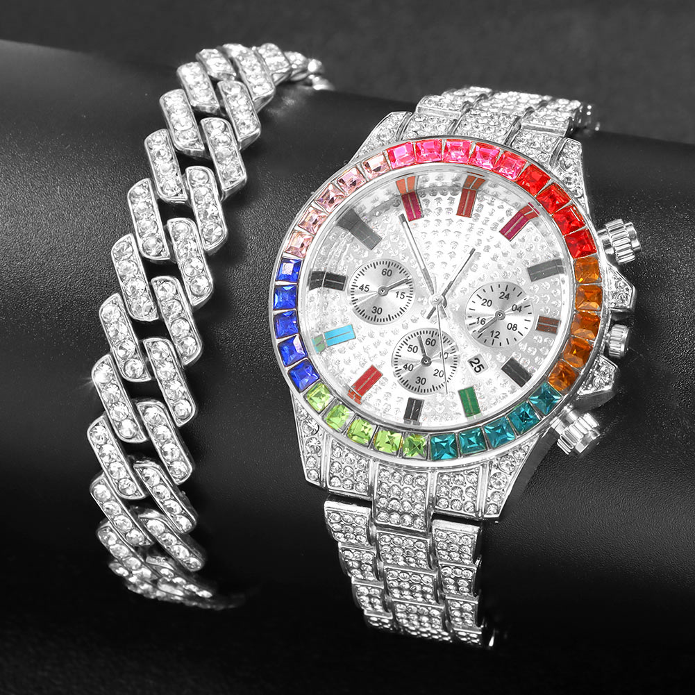 Moda hiphop feminino relógio d - Luxury Watch Winder avaliação e preço