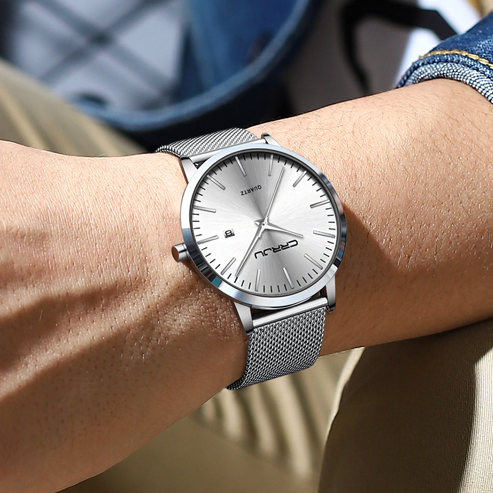 Crrju nova moda masculina reló - Luxury Watch Magazine avaliação e preço