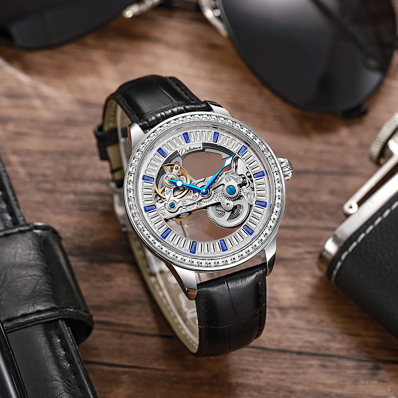 Zircon Dial esqueleto relógio  - Luxury Watch Winder avaliação e preço