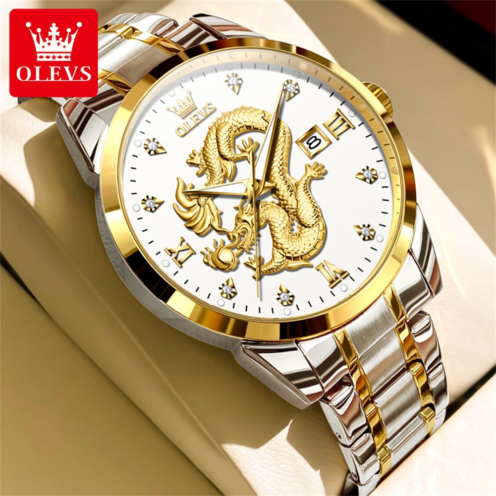 Olevs moda china loong dragão  - Luxury Watch China avaliação e preço
