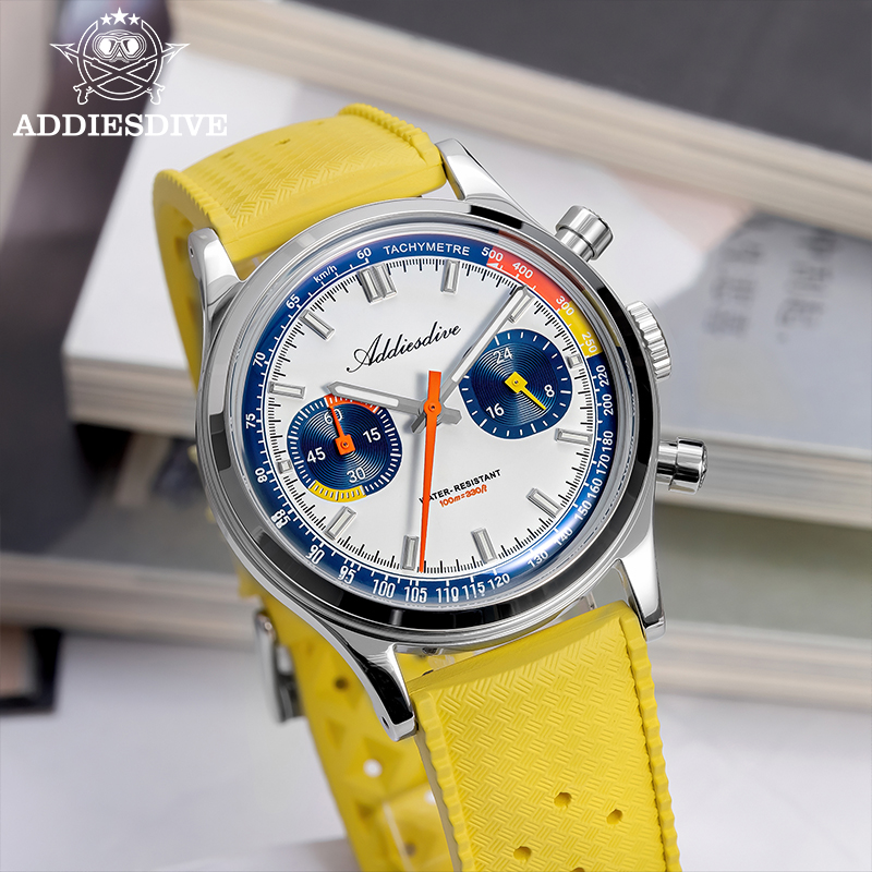 Addiesdive moda masculina reló - Luxury Watch With Rubber Strap avaliação e preço