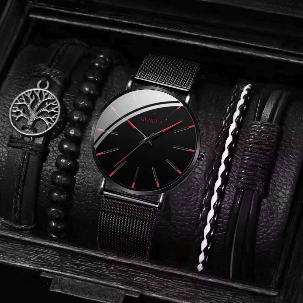 Relógio de quartzo e pulseira  - Luxury Watch Organizer For Men avaliação e preço
