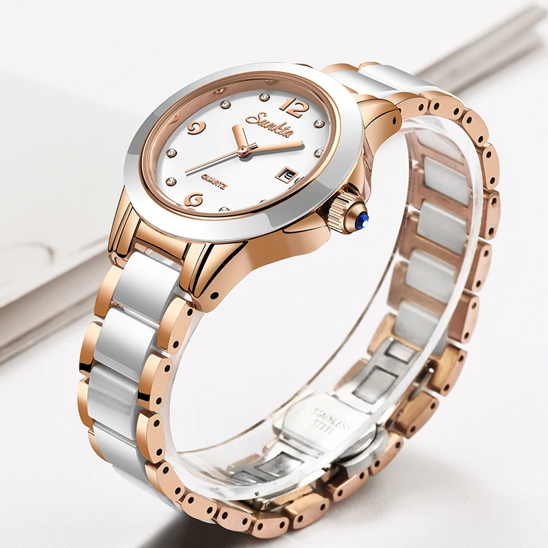 Sunkta moda casual quartzo mul - Ladies Luxury Watch avaliação e preço