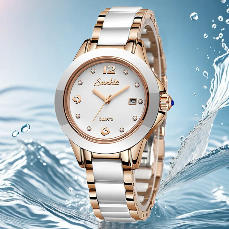 Sunkta moda casual quartzo mul - Ladies Luxury Watch avaliação e preço