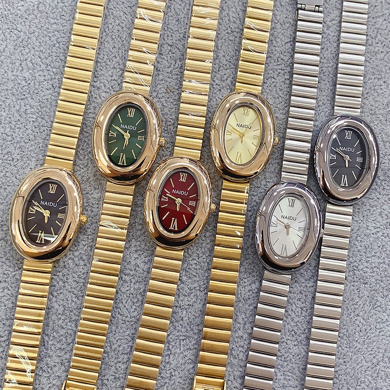 Marca de luxo ouro oval femini - Ladies Luxury Watch avaliação e preço