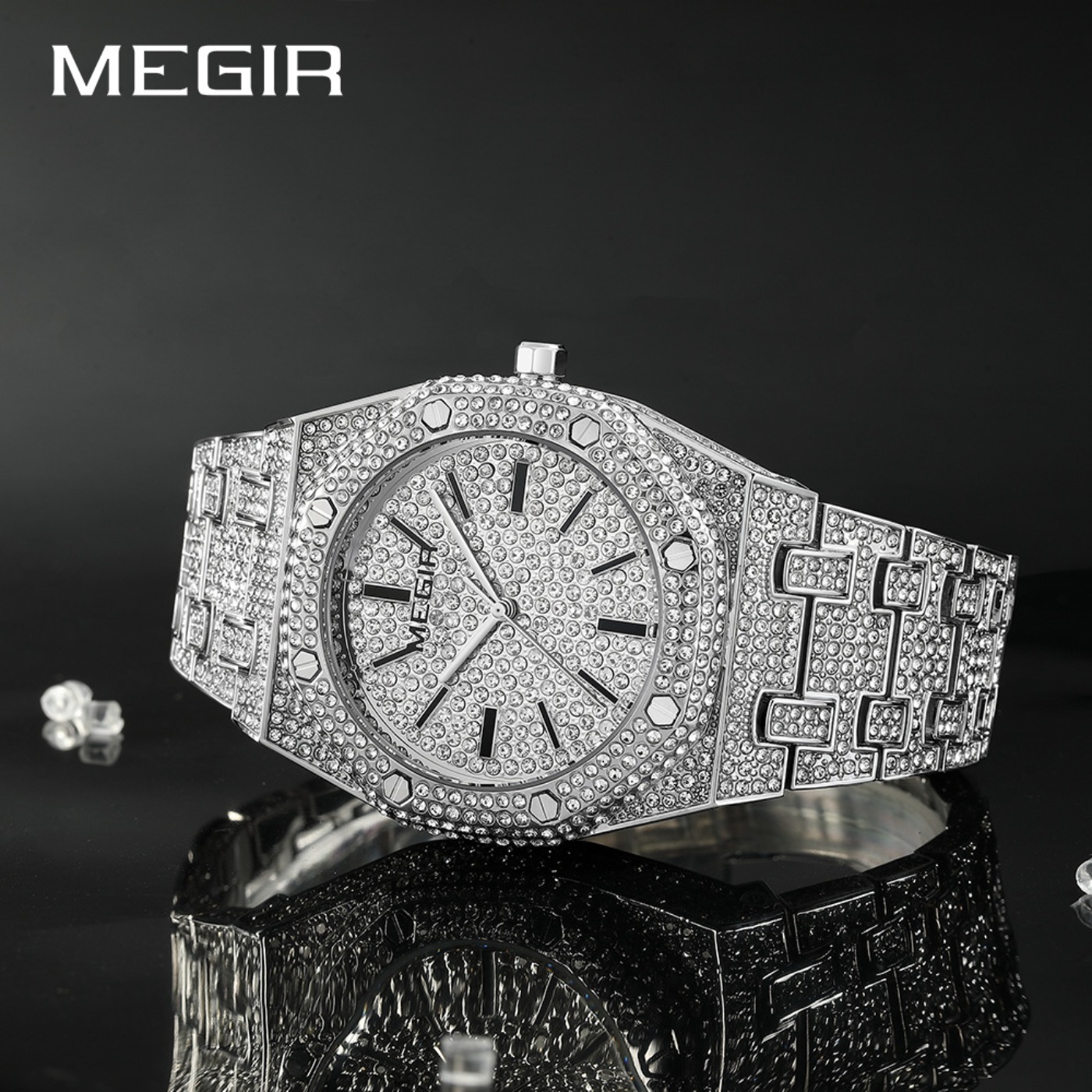 Relógio de Quartzo Luxuoso MEG - Luxury Watch Business avaliação e preço