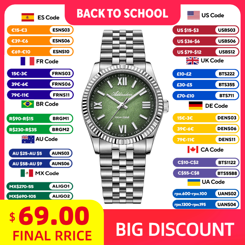 ADDIESDIVE Relógio elegante pa - Luxury Watch For Women avaliação e preço