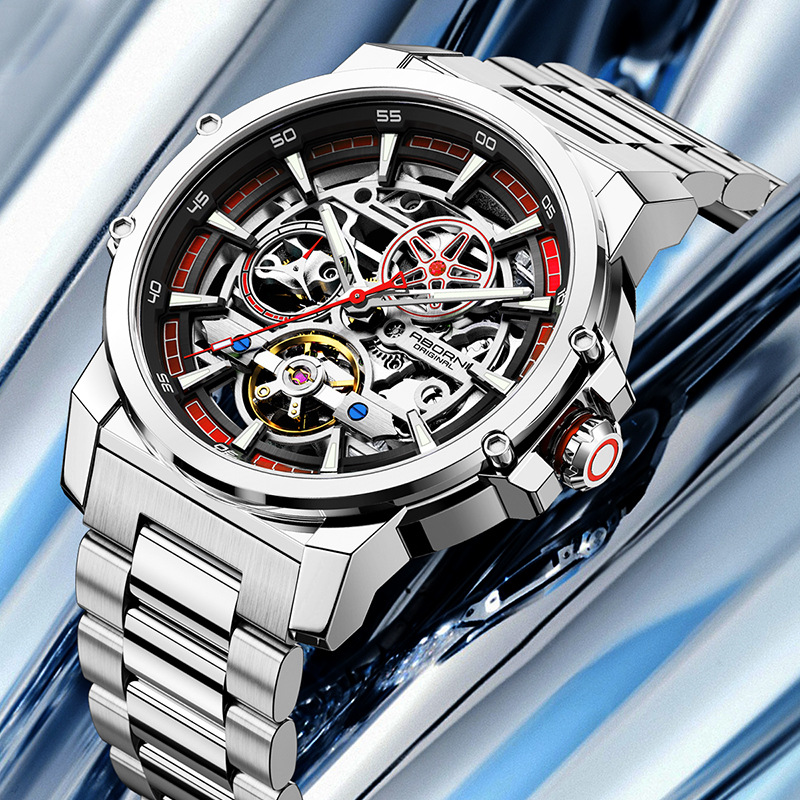 Aborni 9039 design exclusivo e - Automatic Pilot Watch avaliação e preço