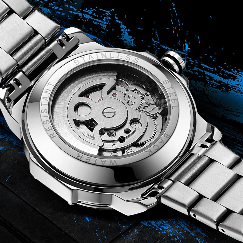 Aborni 9039 design exclusivo e - Automatic Pilot Watch avaliação e preço