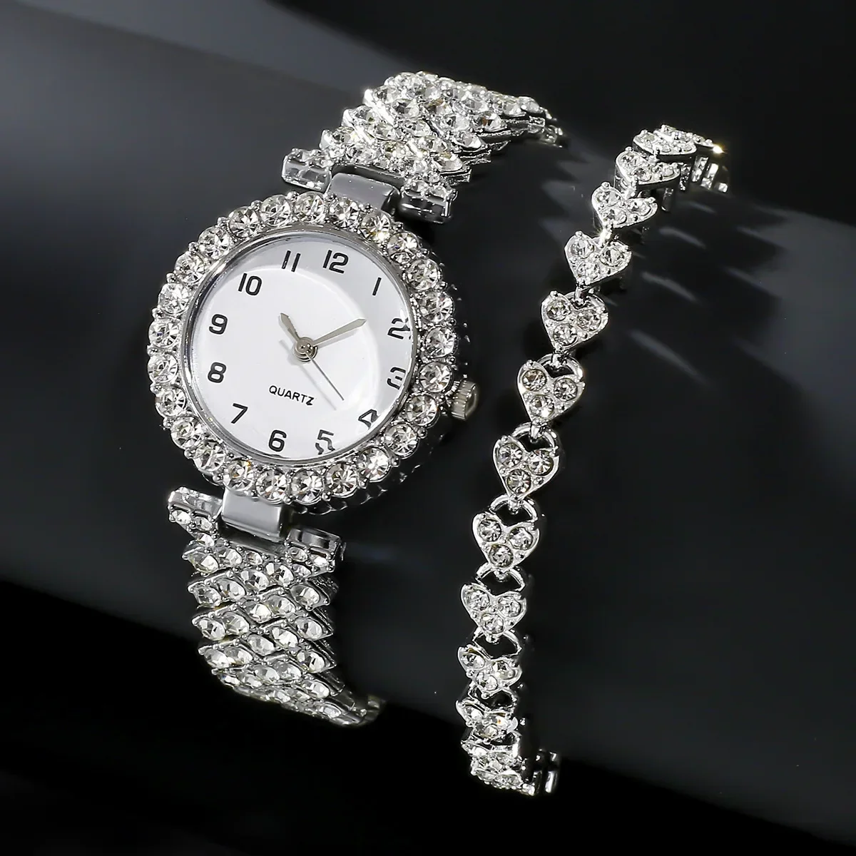 1 pçs/2 pçs moda de luxo conju - Ladies Luxury Watch avaliação e preço