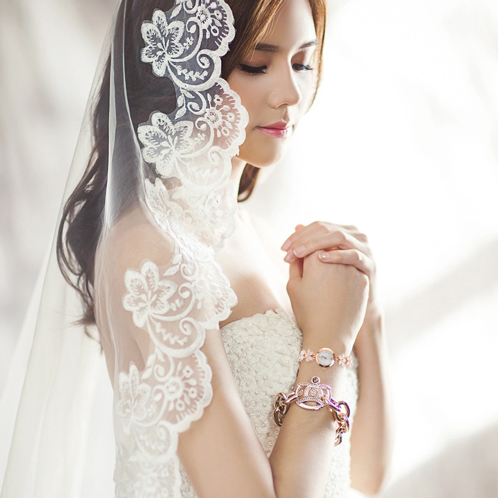 Relógio de Pulso Elegante de Q - Luxury Watch For Women avaliação e preço