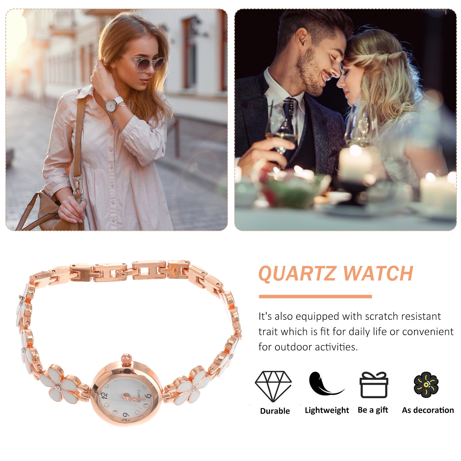 Relógio de Pulso Elegante de Q - Luxury Watch For Women avaliação e preço