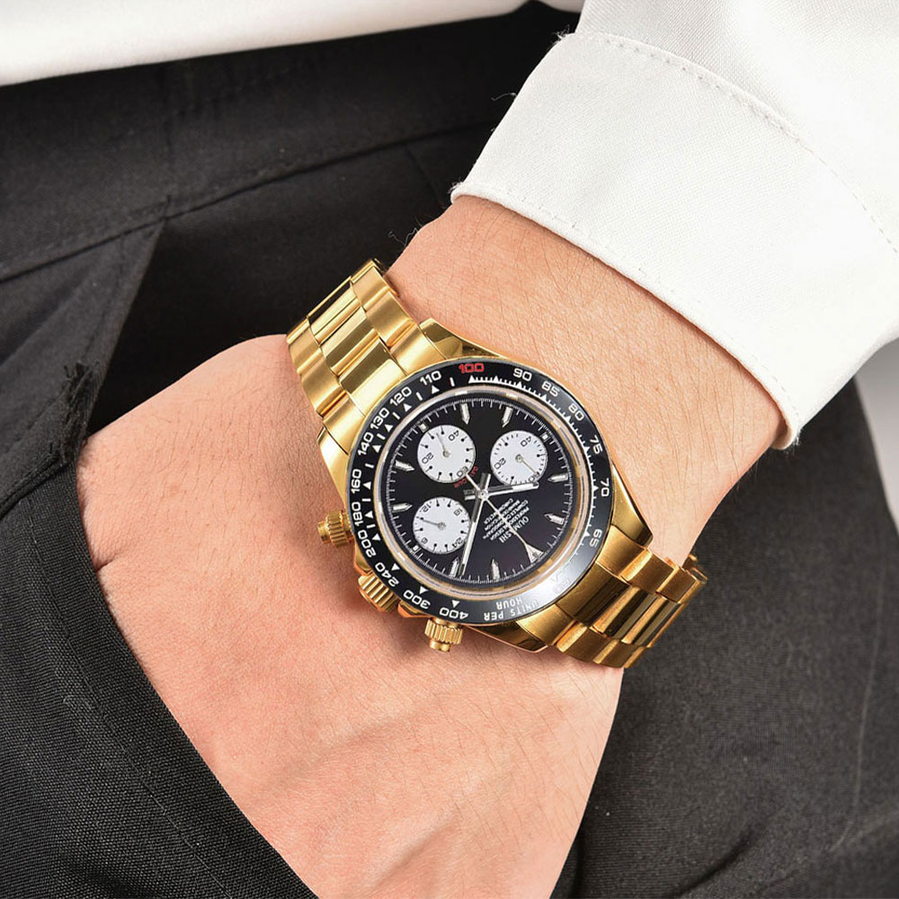 Relógio masculino personalizad - Luxury Watch Gold avaliação e preço