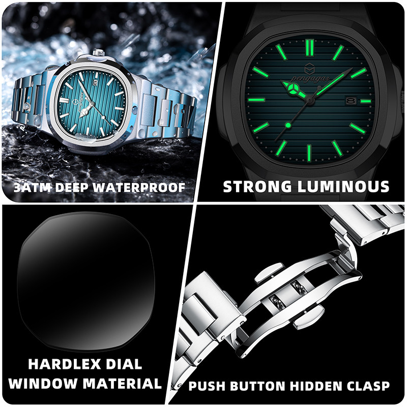 Relógio de pulso masculino qua - Luxury Watch Organizer For Men avaliação e preço