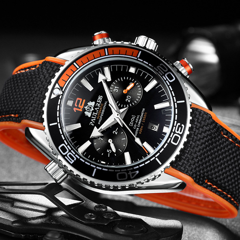 PAULAREIS P Luxo Homens Automá - Luxury Watch With Rubber Strap avaliação e preço