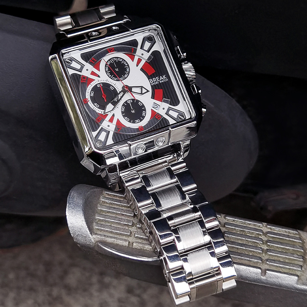 Novo luxo marca superior cronó - Luxury Watch With Rubber Strap avaliação e preço