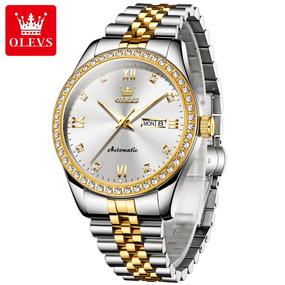 Olevs7012 diamante relógio aut - Luxury Watch Winder avaliação e preço