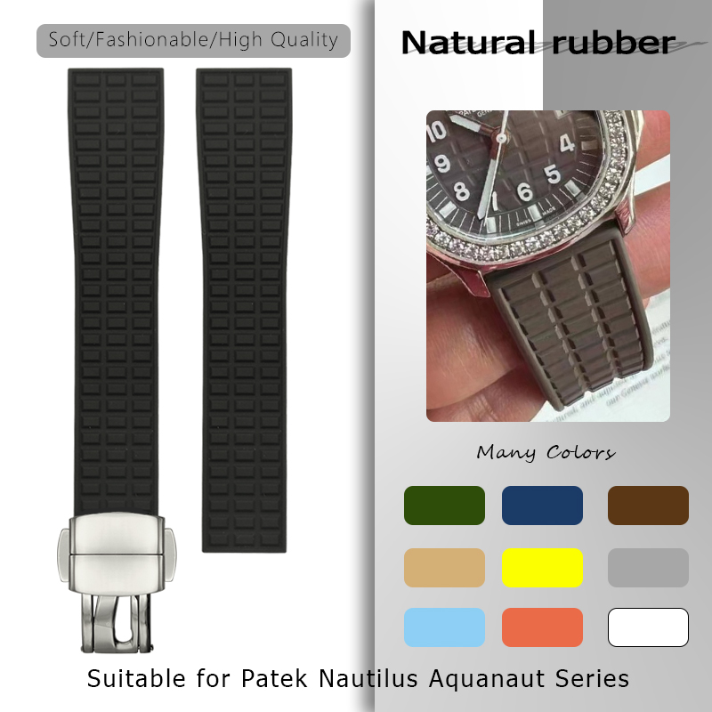 Pulseira de relógio de borrach - Patek Philippe Watch Aquanaut avaliação e preço