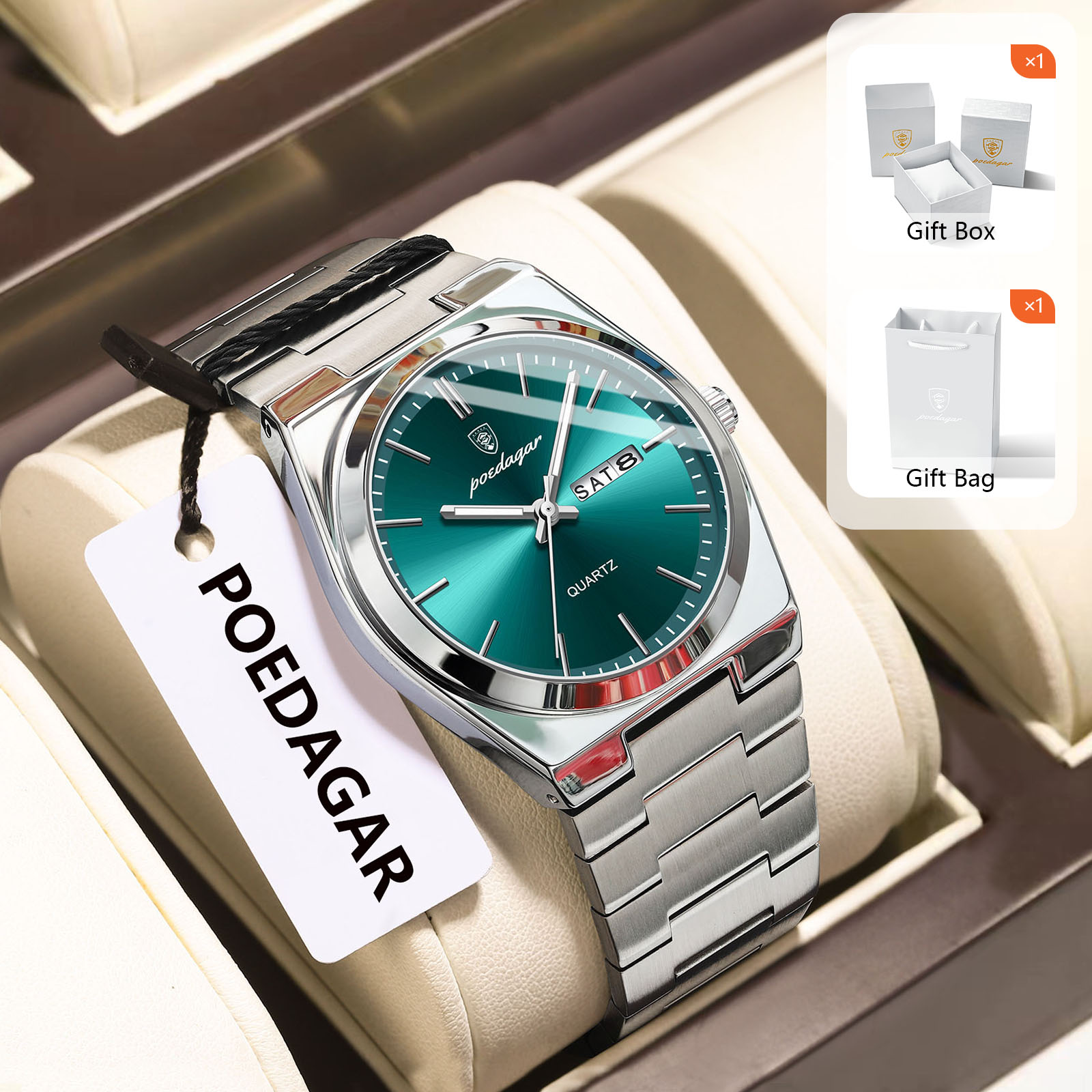 Poedagar original relógios mas - Luxury Watch Organizer For Men avaliação e preço
