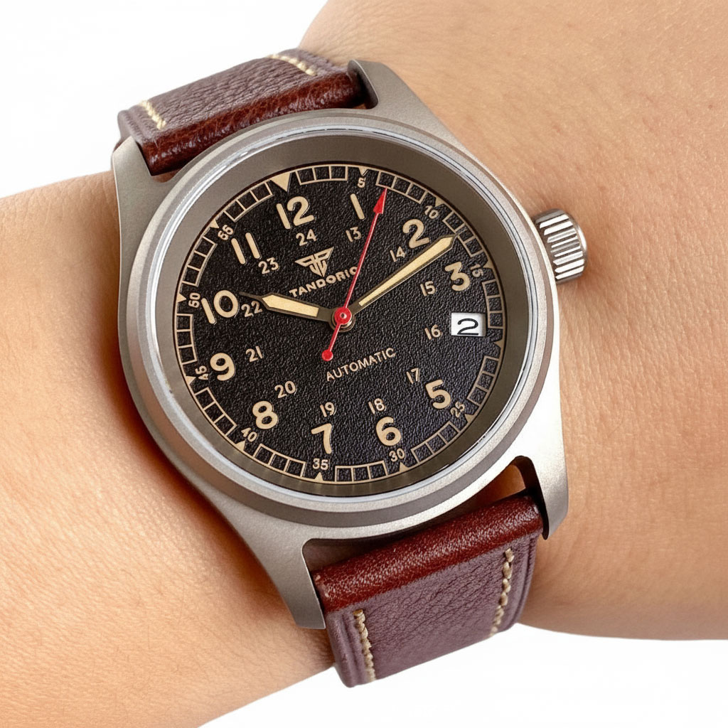 Relógio personalizado titânio  - Automatic Pilot Watch avaliação e preço
